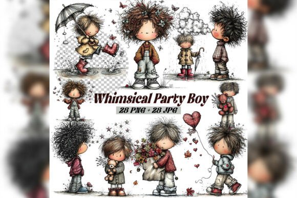Bring Storybook Magic to Projects with Whimsical Birthday Boy Clipart