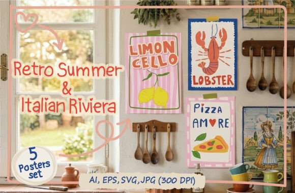 Bring the Italian Riviera to Your Projects with Retro Posters