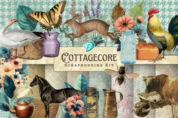 Charming Crafts with the Cottagecore Scrapbooking Kit