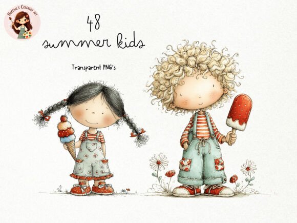Charming Watercolor Illustrations for Creative Projects