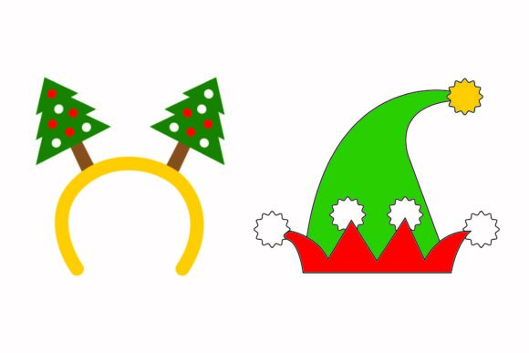 Festive Christmas Hat Santa Claus Illustrations for Designers