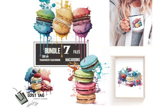 Macaroons Clipart PNG: Sweet Visuals for Your Designs