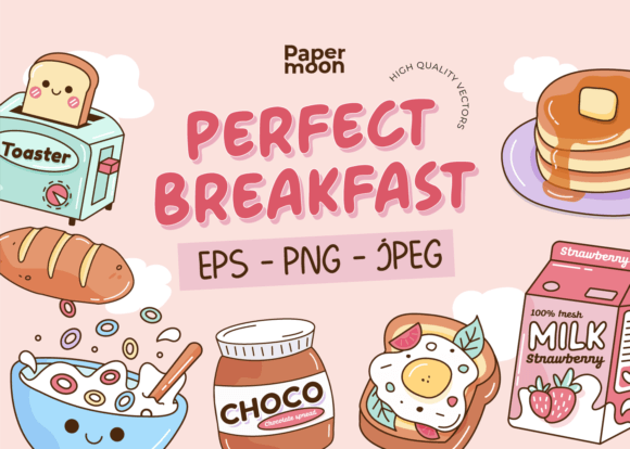 Perfect Breakfast Kawaii Illustrations: A Visual Toolkit for Modern Creators