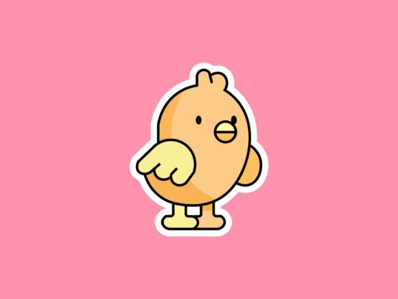 Spring Chick Illustrations: A Whimsical Design Asset