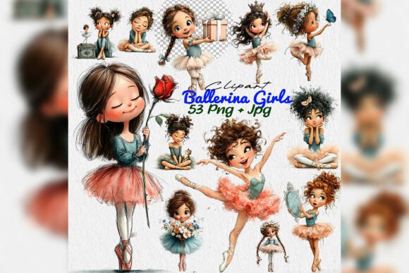 Whimsical Ballerina Girls PNG Clipart: A Designer's Guide